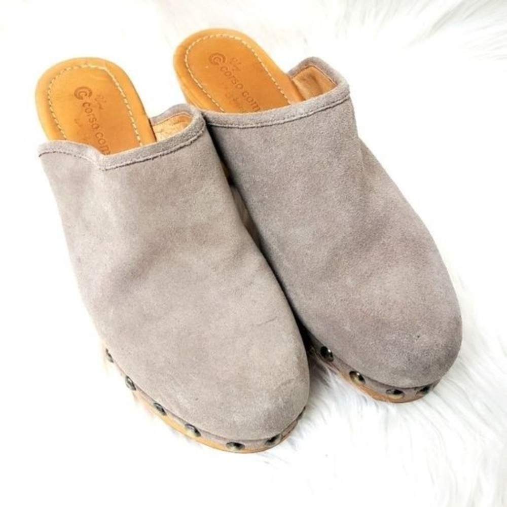 Corso Como 10th Anniversary Rafe Mule Taupe Suede Size 6